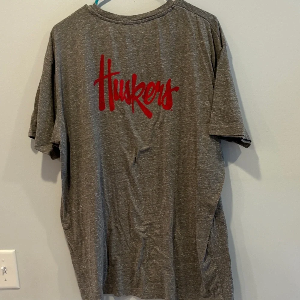 Champion Gray Nebraska Tee - Picture 4 of 5